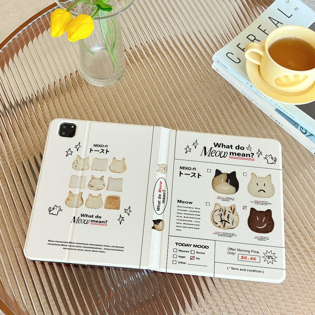 24ชั่วโมง เคสไอแพด Cat Biscuits Air7 Air8 Gen12 เคสiPad Gen11 Case iPad ใส่ปากกาได pro11 2024 Air6 ราคา ถูกที่สุด ดีลบีเคเค แกลเลอรีภาพที่ 5
