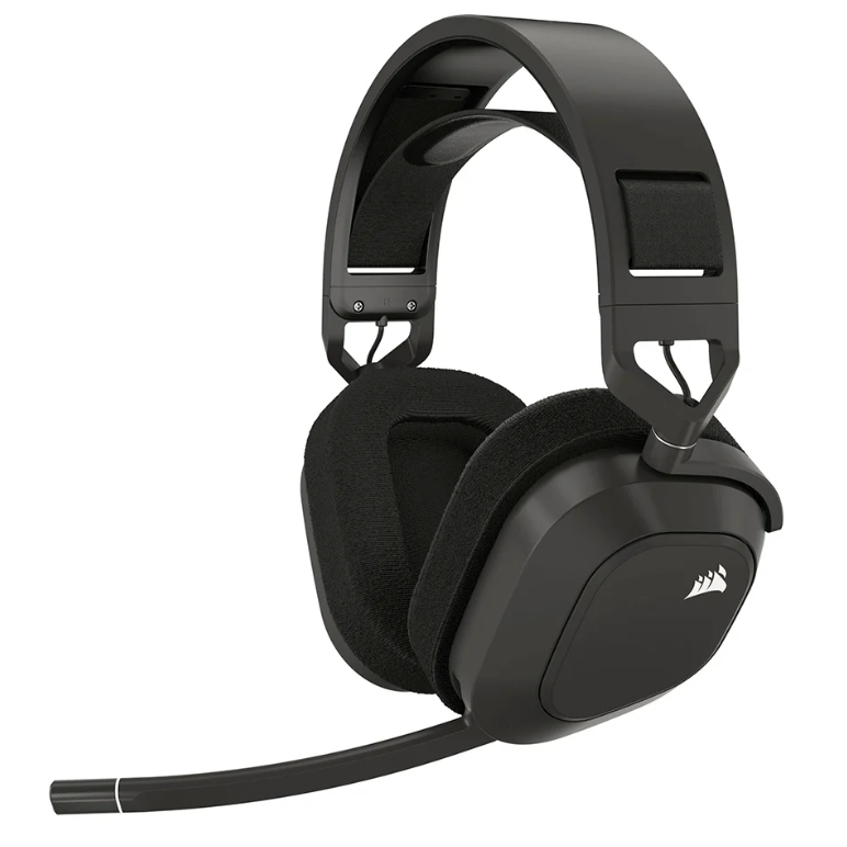 หูฟังไร้สาย CORSAIR HS80 MAX WIRELESS HEADSET RGB (STEEL GRAY) (CA-9011295-AP)