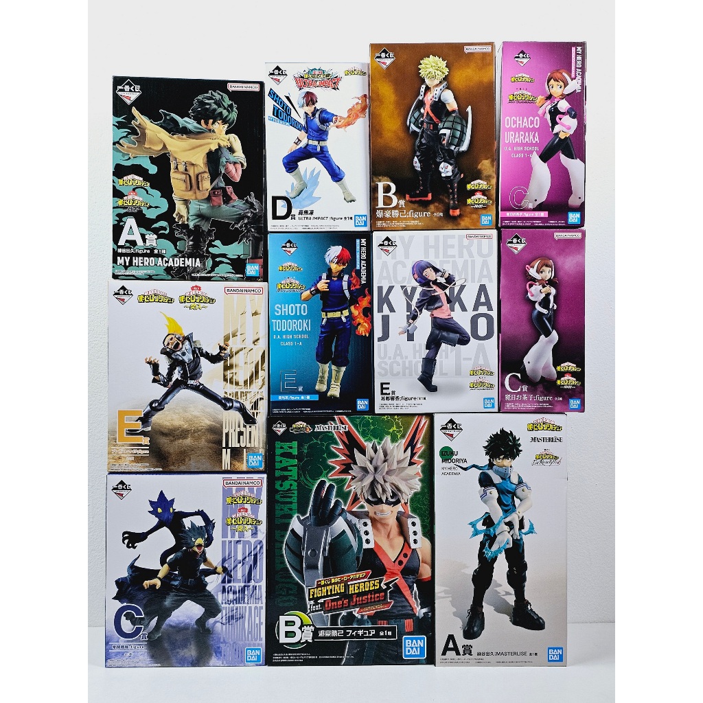 [ฟิกเกอร์แท้] Ichiban Kuji Boku no Hero Academia - Midoriya Izuku / All Might / Ochaco / Shoto / Dabi (Bandai Spirits)