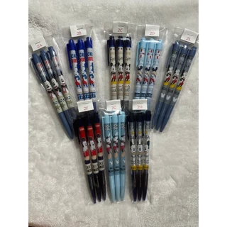 Update (9-04-2026) ปากกาลูกลื่นหมึกน้ำเงิน 0.38 แพ็ค 3 ด้าม ลาย Mickey ราคาแพ็คละ 35 - 41 บาท
