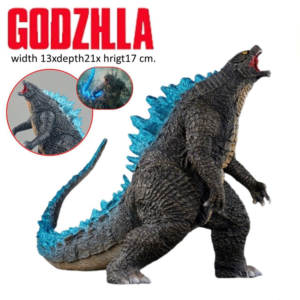 โมเดล ก็อตซิลล่า Godzila Monster (ขนาดยาว26xสูง17cm.) จำลองเสมือนจริง QQ2068 # ของเล่น