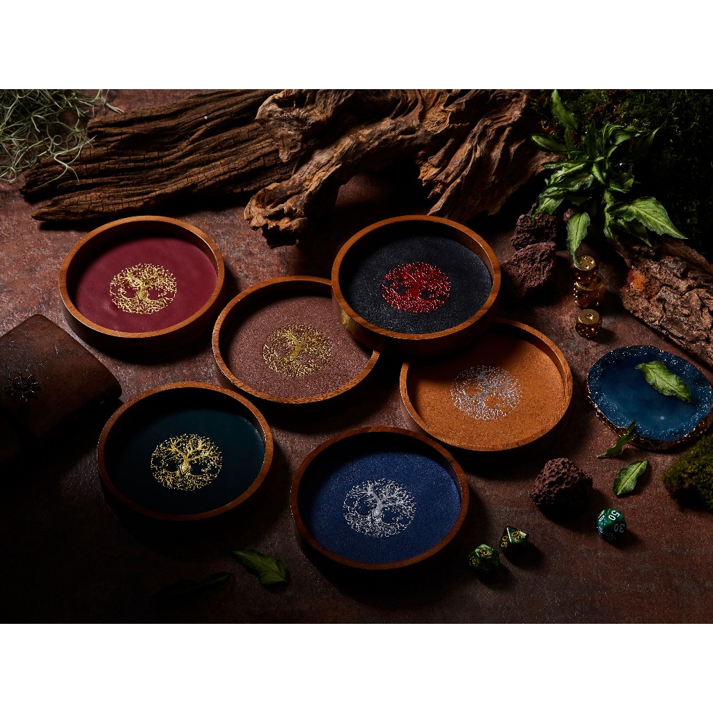 Mini Dice Tray Circle | ถาดไม้ ถาดทอย ลูกเต๋า Dice DnD D&D MTG RPG TRPG เกมกระดาน บอร์ดเกม Game Magic เมจิก