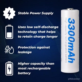 BESTON ถ่านชาร์จ AA 1.2V 3300mAh แพค4ก้อน