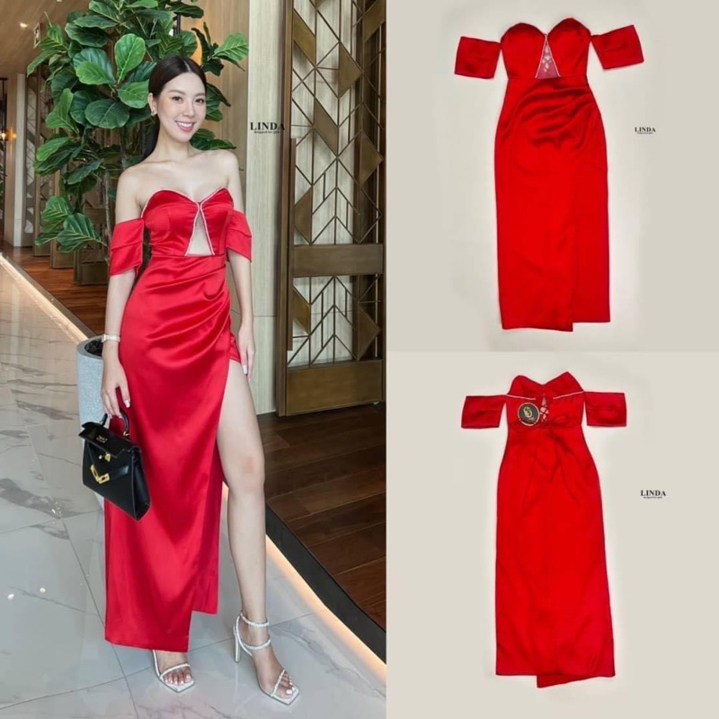 Linda เดรสสีแดงออกงาน