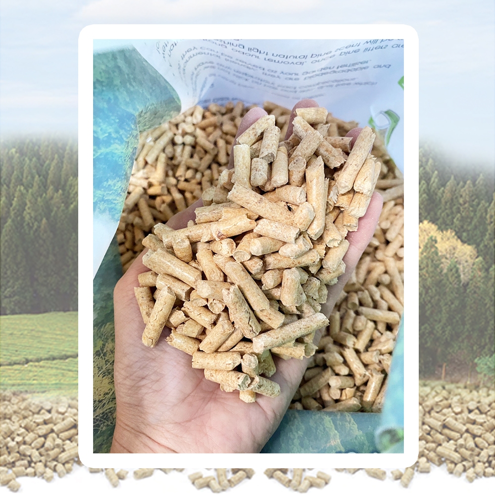 ทรายแมวไม้สน 5 กก. ขี้เลื่อยอัดเม็ด ไร้ฝุ่น ไร้สารเคมี ดูซับดีเยี่ยม ประหยัดมาก - รูปที่ 2