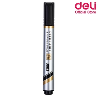 Deli ปากกาไวท์บอร์ด ปลอดสารพิษ ไม่มีกลิ่นฉุน หมึกน้ำเงิน/ดำ/แดง Whiteboard Marker แพ็ค 1 แท่ง