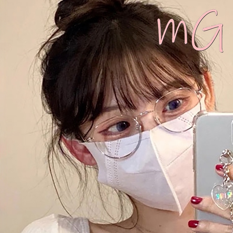 [ส่งจากกทม] My Girl แฟชั่นเกาหลี ระดับไฮเอนด์ กรองแสง แว่นสายตาสั้น0°-500° กรอบแว่นสีเงิน เครื่องประดับแฟชั่น Unisex