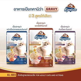 Kaniva อาหารเปียกแมว เปียกแมว คานิว่าเพาซ์ ผสม Vitamins Ball ขนาด 70 กรัม