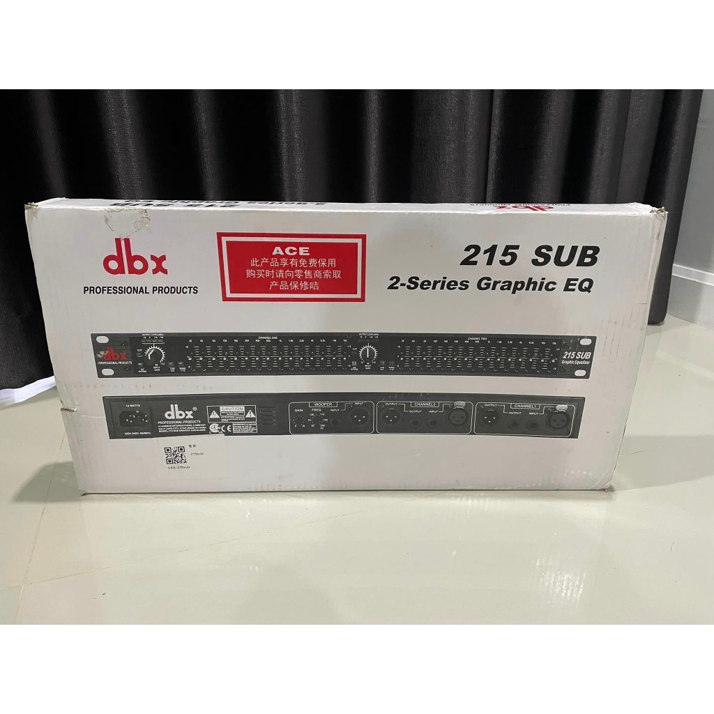 DBX 215 215SUB อีคิวปรับเสียง EQ ปรับแต่งเสียง เอาต์พุตซับวูฟเฟอร์ ติดตั้งตัวกรองความถี่สูงผ่านและตั