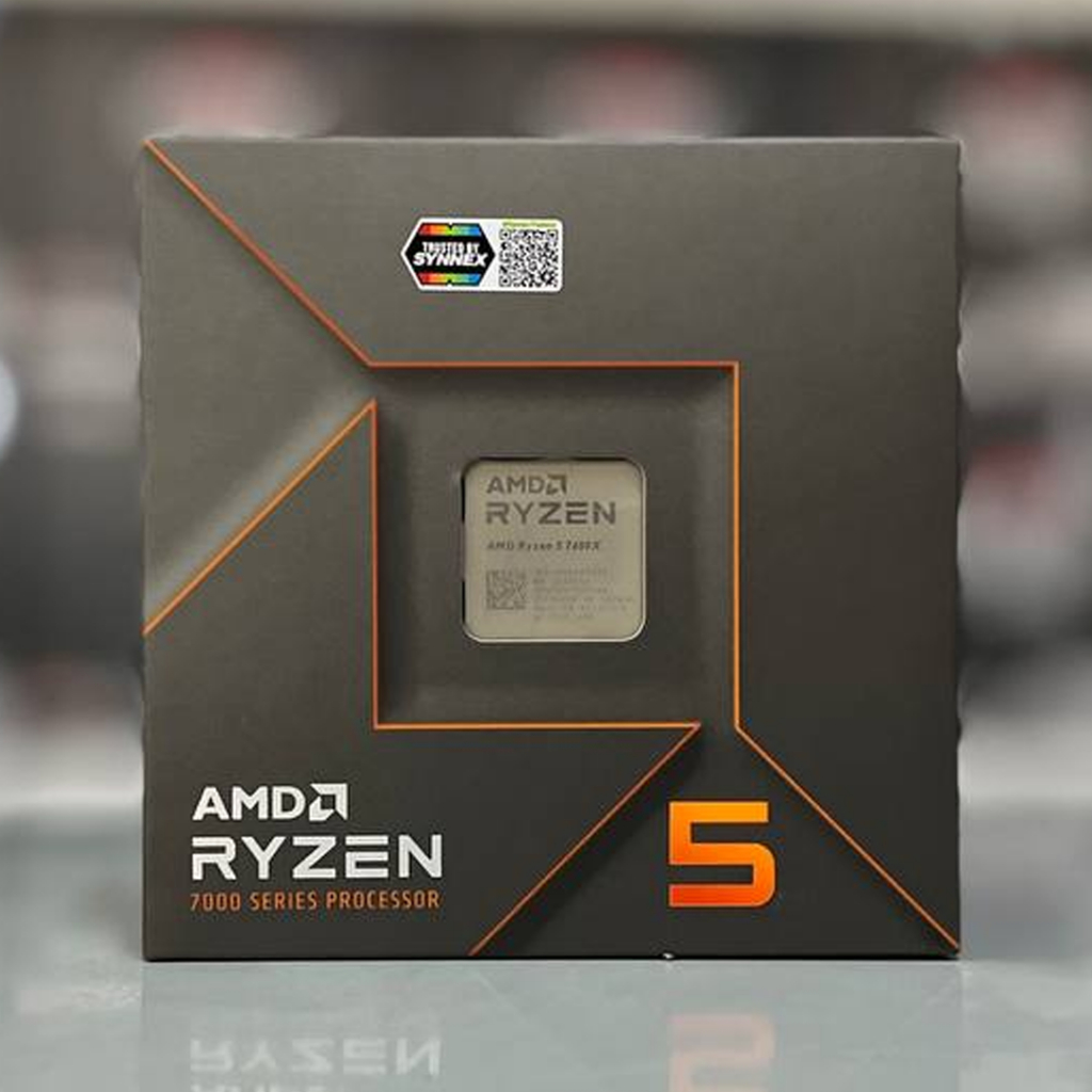 AMD RYZEN 5 7600X 4.7GHz Up to 5.3GHz 6CORES 12THREADS AM5 CPU (ซีพียู) สินค้ามือสอง