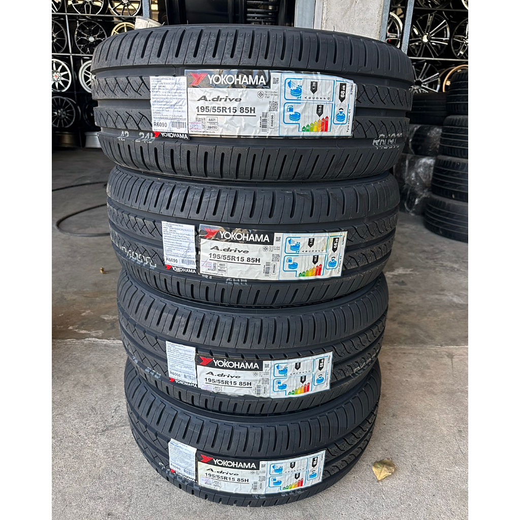🔴 ยาง "#โยโกฮามา" Yokohama A.Drive 195/55R15 ปี 23