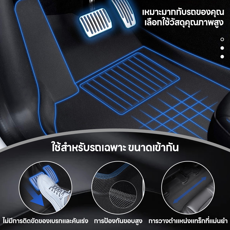 MG/MG4 EV 3D พรมปูพื้น XPE+TPE ความหนา 5 มม รุ่นระดับไฮเอนด์ กันลื่น ทนต่อการสึกหรอ อุปกรณ์เสริมในรถยนต์