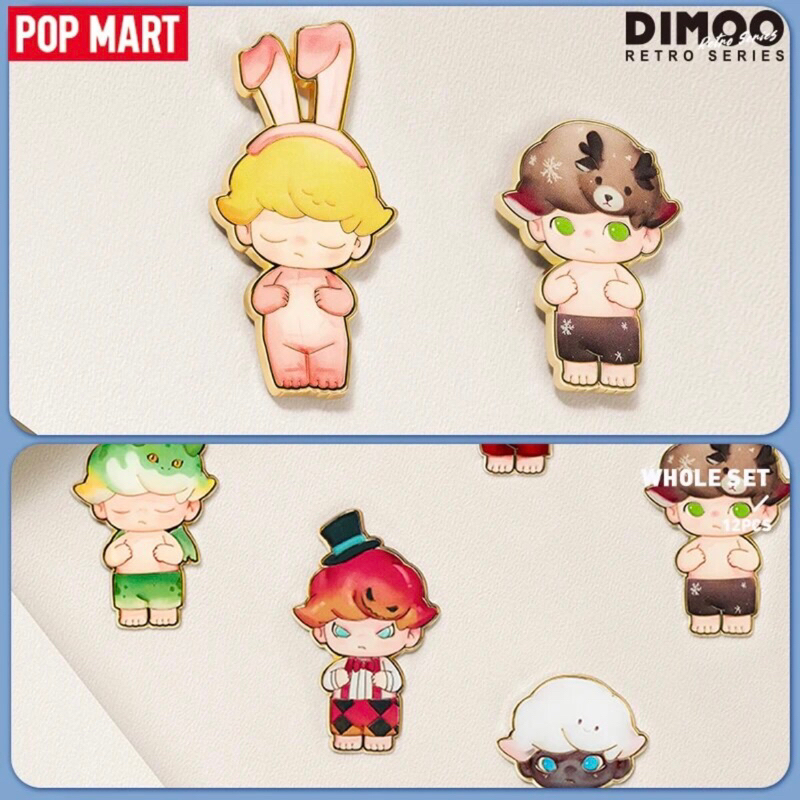 Dimoo retro series badge blind box - Popmart