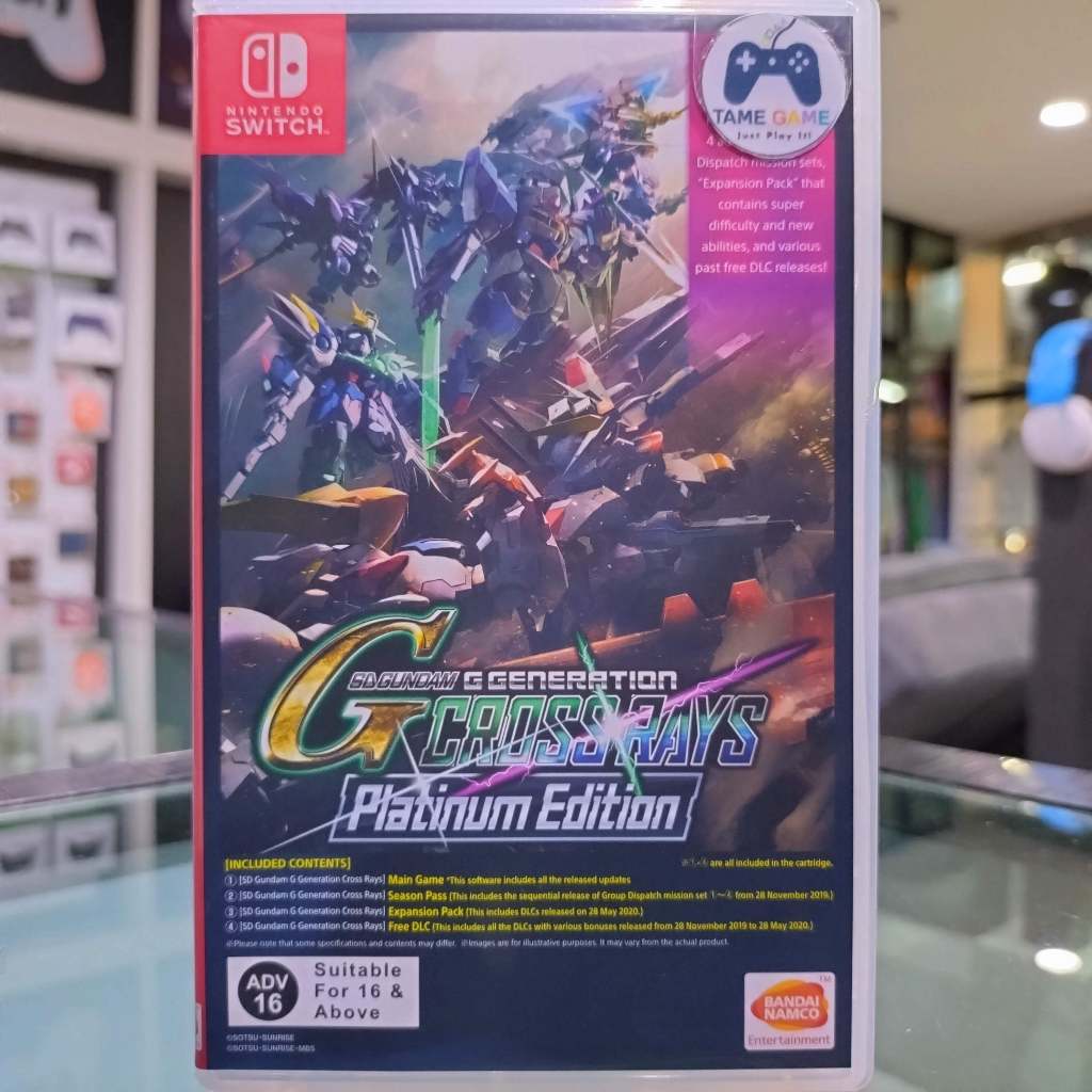 (ภาษาอังกฤษ) มือ2 Nintendo Switch SD Gundam G Generation Cross Rays Platinum Edition แผ่นเกมนินเทนโด