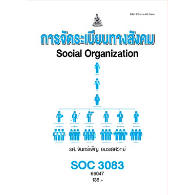 ตำราเรียน ม.ราม SOC3083 66047 การจัดระเบียบทางสังคม