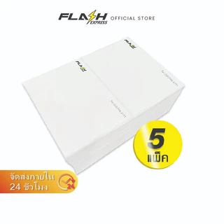 Flash Express (แฟลชเอ็กซ์เพรส) กระดาษพิมพ์ พีซี (1000 แผ่น/แพ็ค) 100 มม. * 75 มม. 5 แพ็ค
