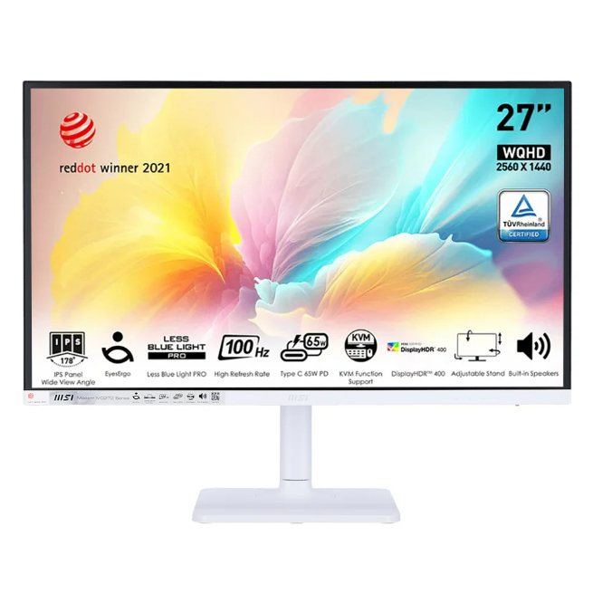 MONITOR (จอมอนิเตอร์) MSI MODERN MD272QXPW - 27" IPS 2K