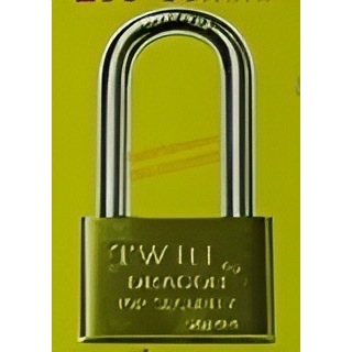 กุญแจสปริงสีทอง คอยาว 32-50 มิล TWIN DRAGON  TD42