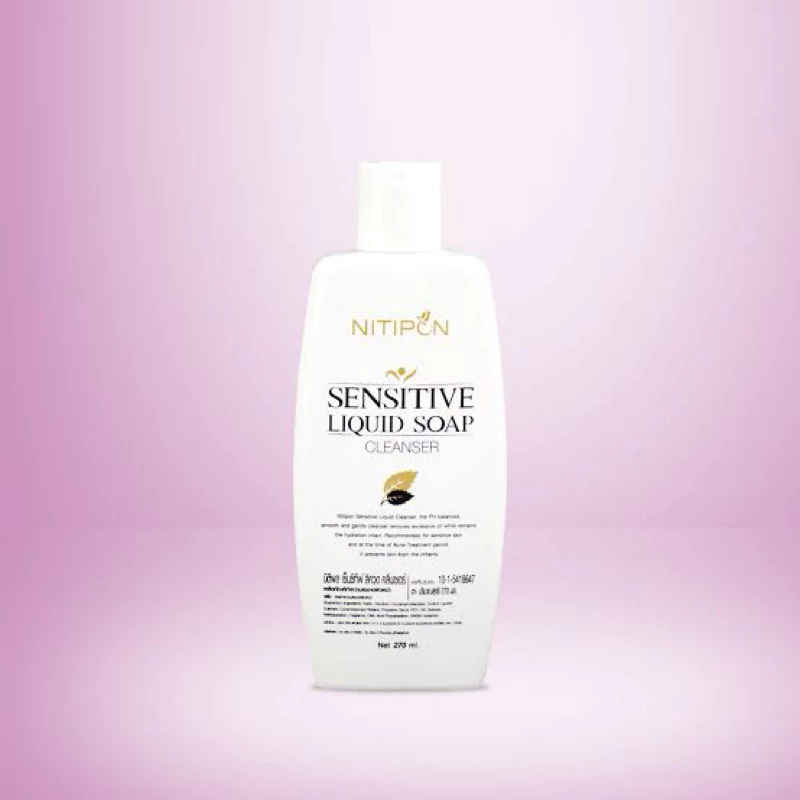 นิติพล Sensitive liquid soap สบู่เหลวล้างหน้า 270ml