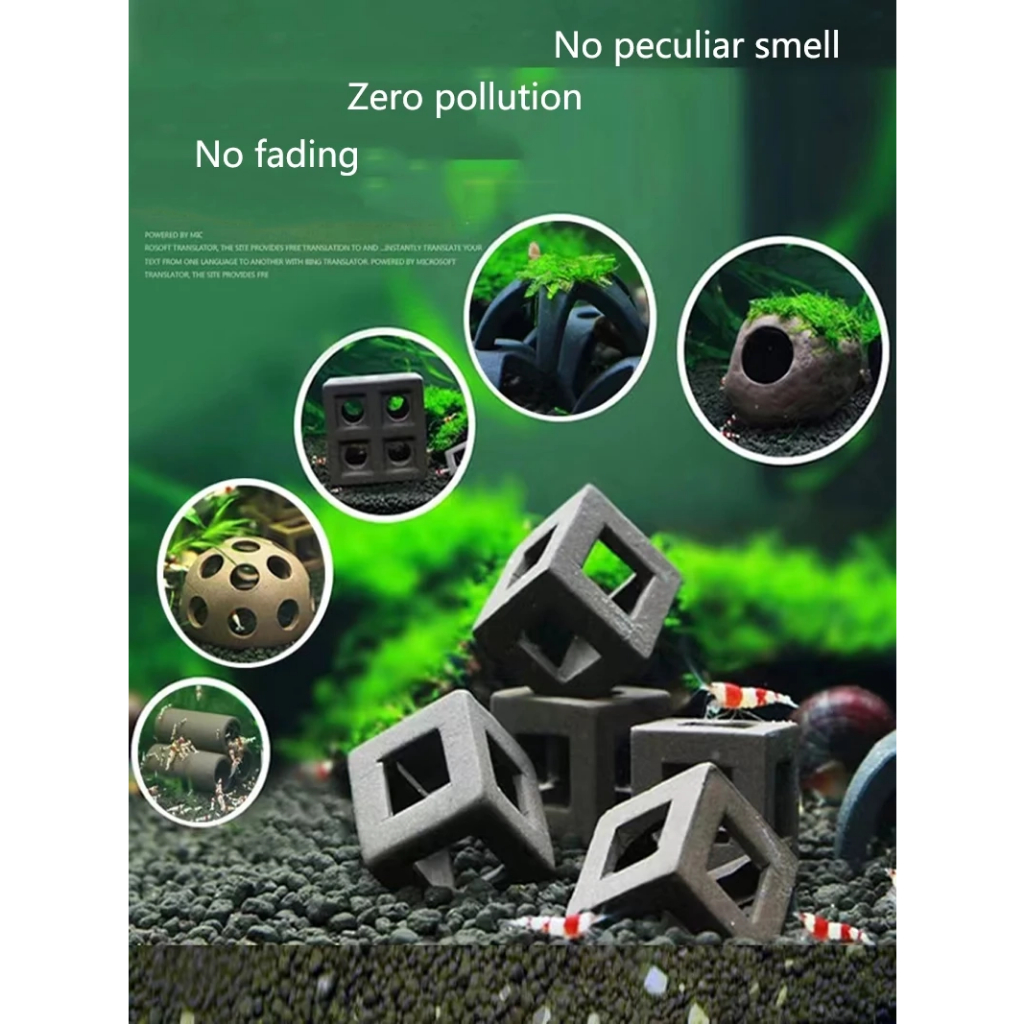 เซรามิคบ้านกุ้ง บ้านปลา ถ้ำปลา ที่หลบภัยให้กุ้ง ทำจากเซรามิค ดินธรรมชาติ  บ้านกุ้งแคระ บล็อกกุ้ง บ้านกุ้ง ปลา ไม้น้ำ ตู้ - รูปที่ 4