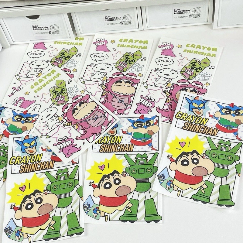 พร้อมส่ง!ถุงกระดาษ ลายการ์ตูนชินจัง แพค10ชิ้น คละลาย น่ารักมาก