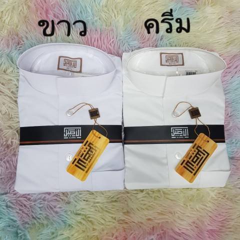 ชุดโต๊ปชาย AL-ASEEL ( 57 ) Premier เนื้อผ้าคอตตอนแท้ 100% เเขนยาว สำหรับความสูง 180 CM+(แขนกระดุม) พร้อมกล่อง รุ่น TOA91