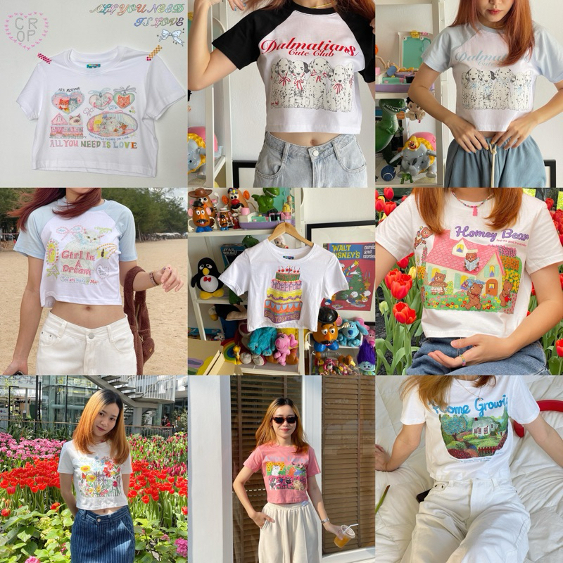 (พรีออเดอร์) รวม crop collection 🐰🍮🐈