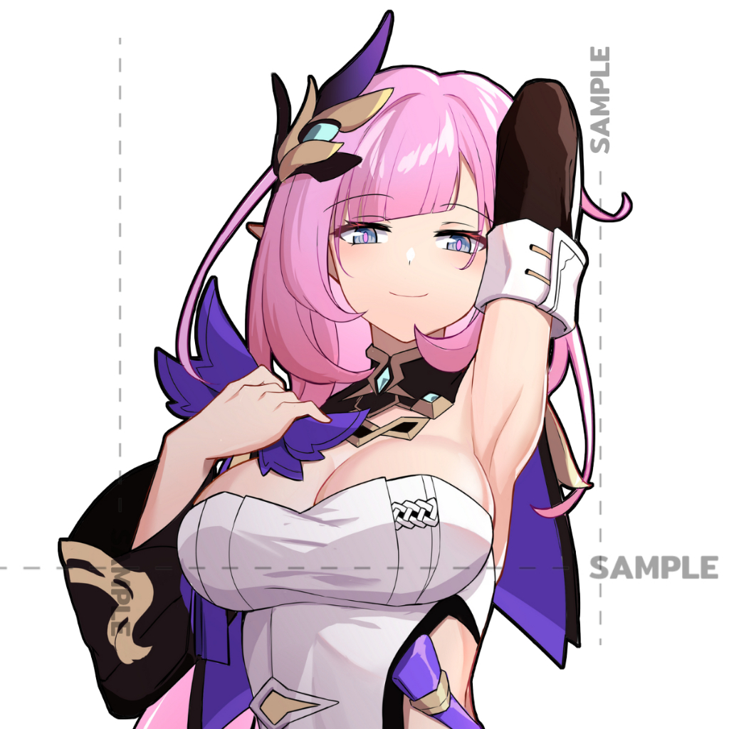 Elysia honkai impact 3rd  Stickers 2 PCS สติ๊กเกอร์ 2 แผ่น honkai impact