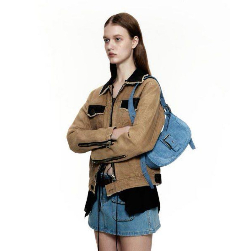OSOI Hobo Brocle Hobo Bag - Osoi - Denim Sky - Suede