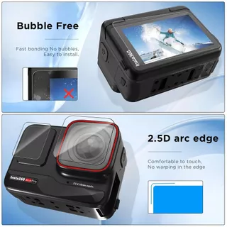 ฟิล์มกระจก Insta360 Ace Pro 2 รุ่นใหม่ ติดง่าย Tempered Protective Glass Film for Insta360 Ace Pro