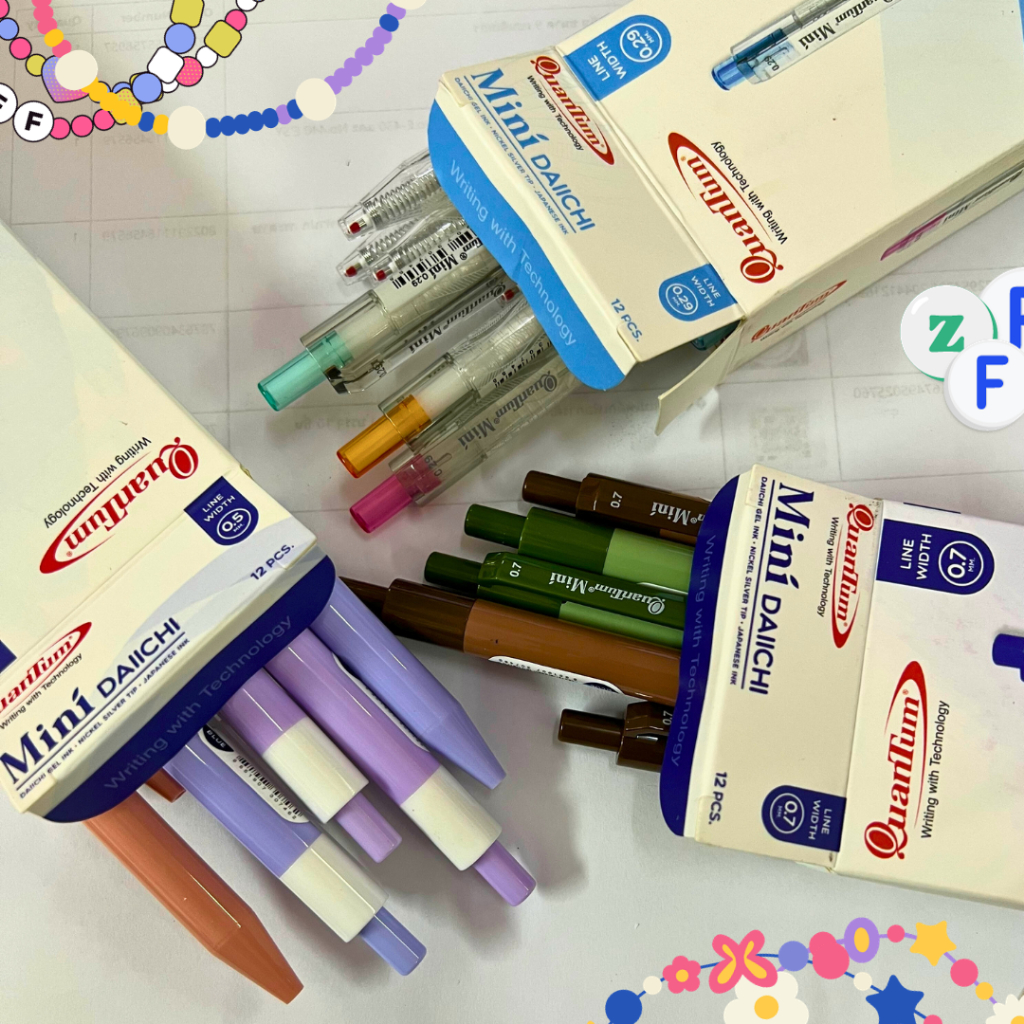 Quantum ปากกาน้ำเงิน Quantum รุ่น mini Daiichi ปากกาเจลไดอิจิ มินิ