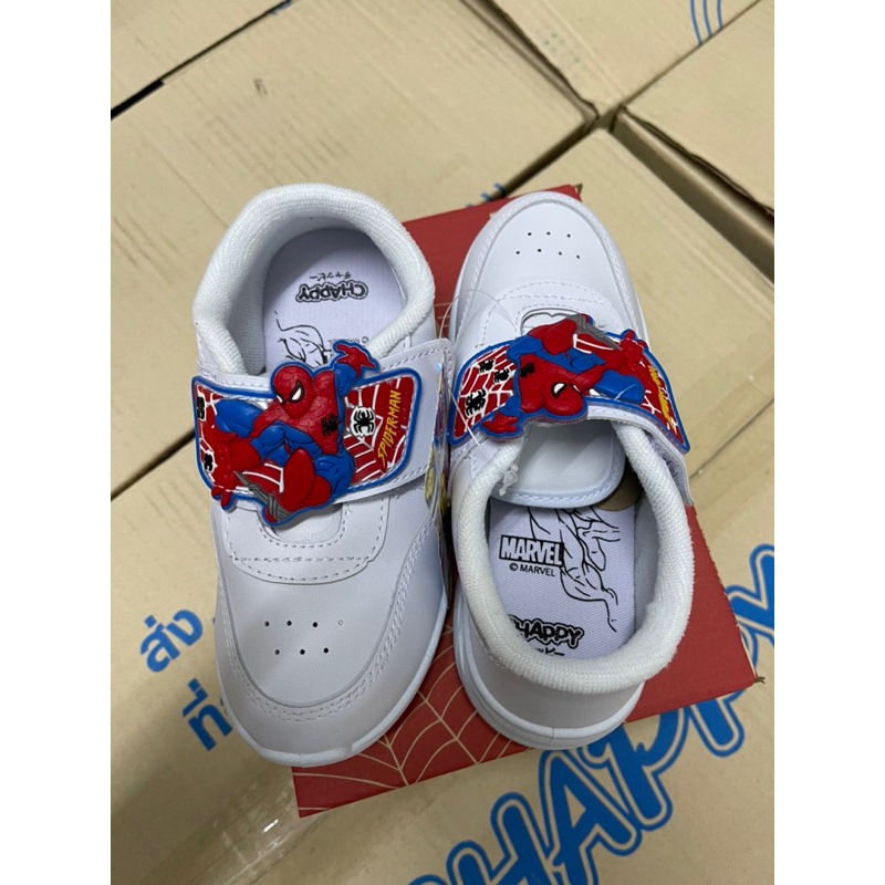 รองเท้าผ้าใบลายสไปเดอร์แมนใหม่ล่าสุดchappyมีไฟ(SP-2)