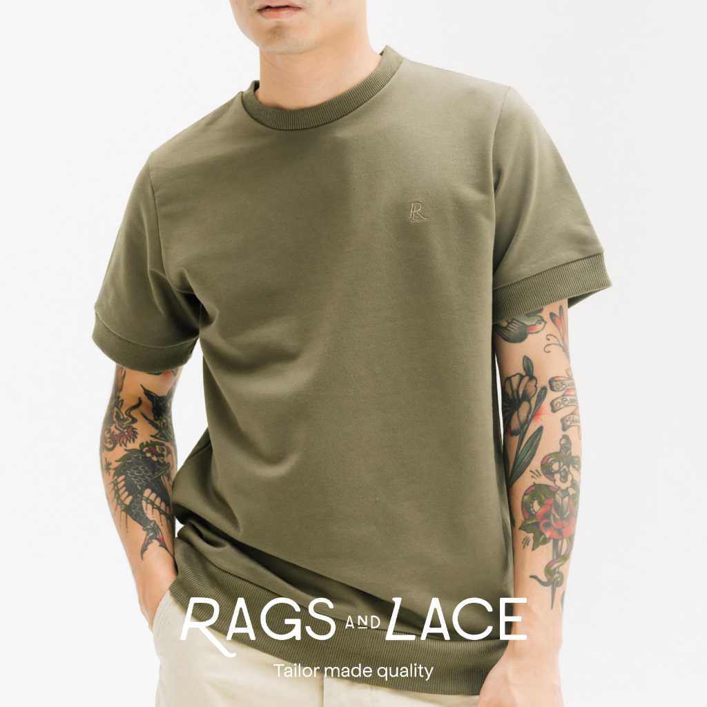 Rags and Lace เสื้อยืด Basic Tee ปักโลโก้ รวมทุกสี มี 5 สี
