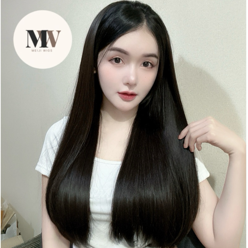 MW H02 ฮาฟวิก ผมตรงงุ้มปลาย รุ่น lovely ผมยาว 60 ซม.ไหมเกรดพรีเมี่ยม ไหมคุณภาพ ไม่นุ่ม ไม่เงา ส่งในไทย