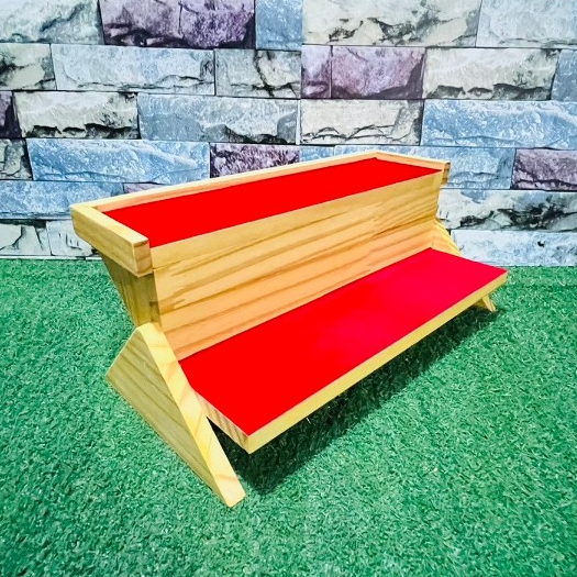 🔴ชั้นวางของเล่น ชั้นวางอเนกประสงค์ ขนาดกxยxส18x32x20Cm. RBS11-1 พื้นพรมสีแดง New 2024