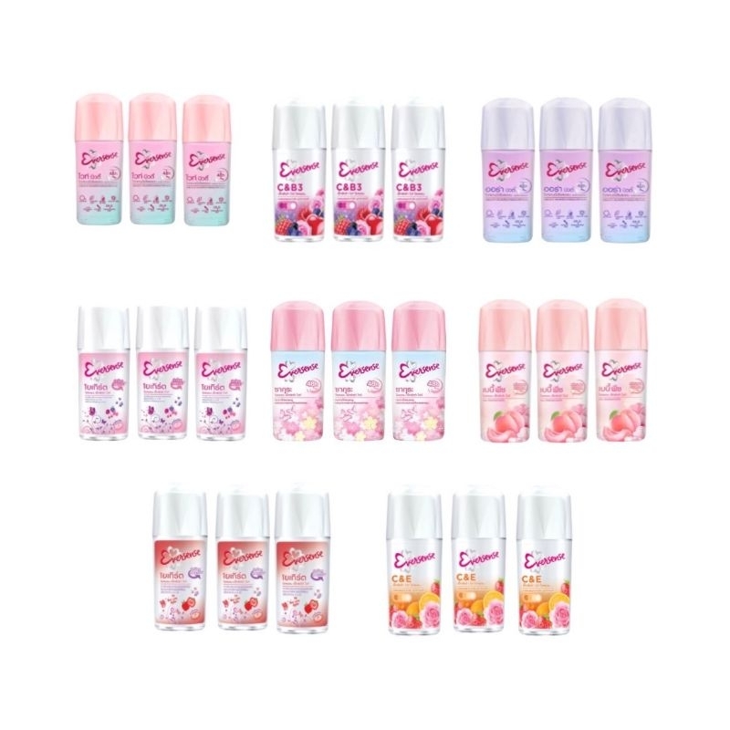 ￼(แพ็ค 3 ชิ้น) / (ขนาด 25 มล. / 45 มล.) Eversense เอเวอร์เซ้นส์ โรลออน