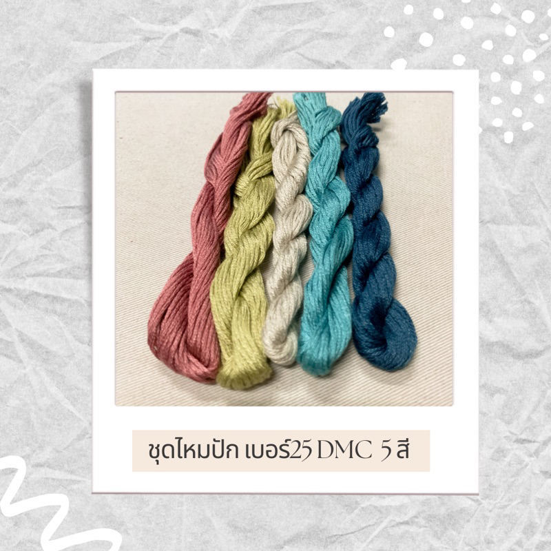 ไหมปักผ้า DMC เบอร์ 25 ไหมไจสำหรับปักครอสติช ปักผ้าด้วยมือ