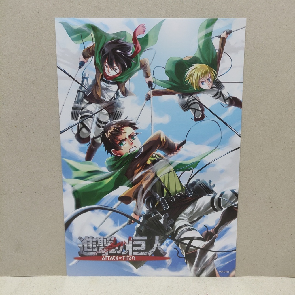 โปสเตอร์อนิเมะ A3 attack on titan ผ่าพิภพไททัน