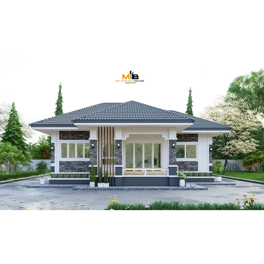 P10 แบบบ้านปั้นหยา มินิมอล 3 นอน 2 น้ำ