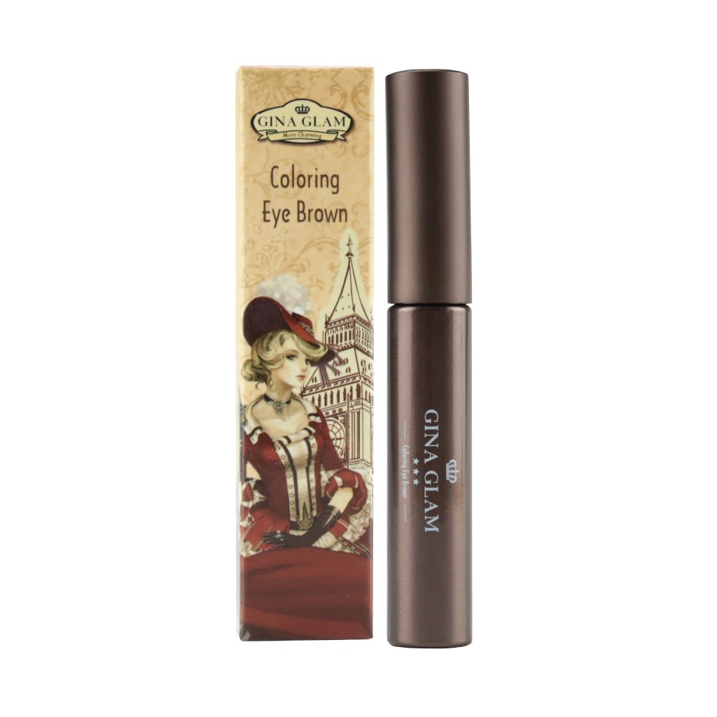*(G38) มาสคาร่าคิ้ว จีน่าเกลม Gina Glam Coloring Eye Brown EyeBrow Mascara