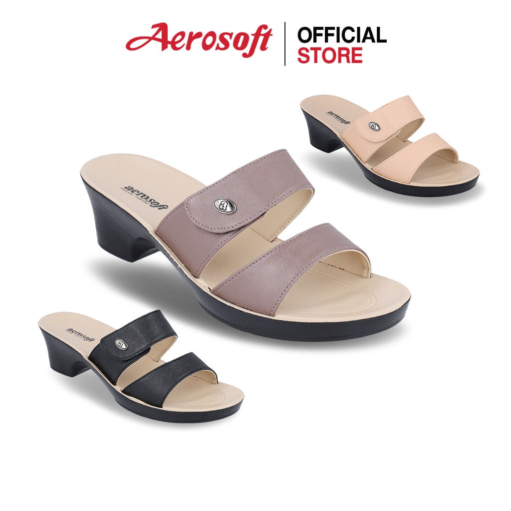 Aerosoft รองเท้าแตะผู้หญิงสวมมีส้นสูงแอโร่ซอฟรุ่น LA3185