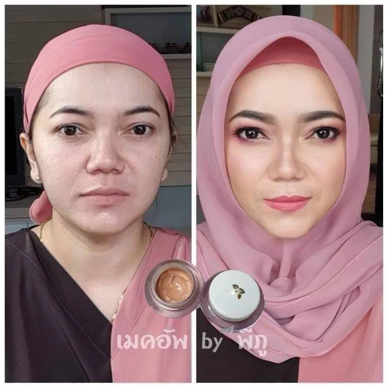 รองพื้นปิดฝ้า กิฟฟารีน สูตรผสมสกินแคร์ เนื้อครีมกำมะหยี่ นุ่มฟู บางเบา เกลี่ยง่าย ติดทนนาน 24 ชม. thumbnail 5