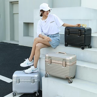 Hills🚚ส่งสินค้าด่วน🚚กระเป๋าเดินทาง กระเป๋าเดินทางขนาด18/20นิ้ว และPILOTเฟรมอลูมิเนียม วัสดุ อลูมิเนียม PC+ABS 100%แท้