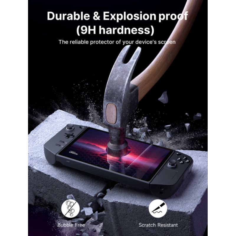 GP0117 Screen Protector for Legion Go , onexplayer G1 ฟิล์มกันรอย ด้าน ใส