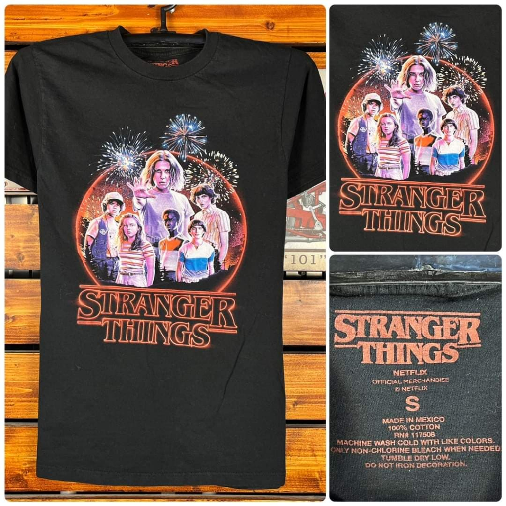 STRANGER THINGS เสื้อยืดมือสองสภาพดี