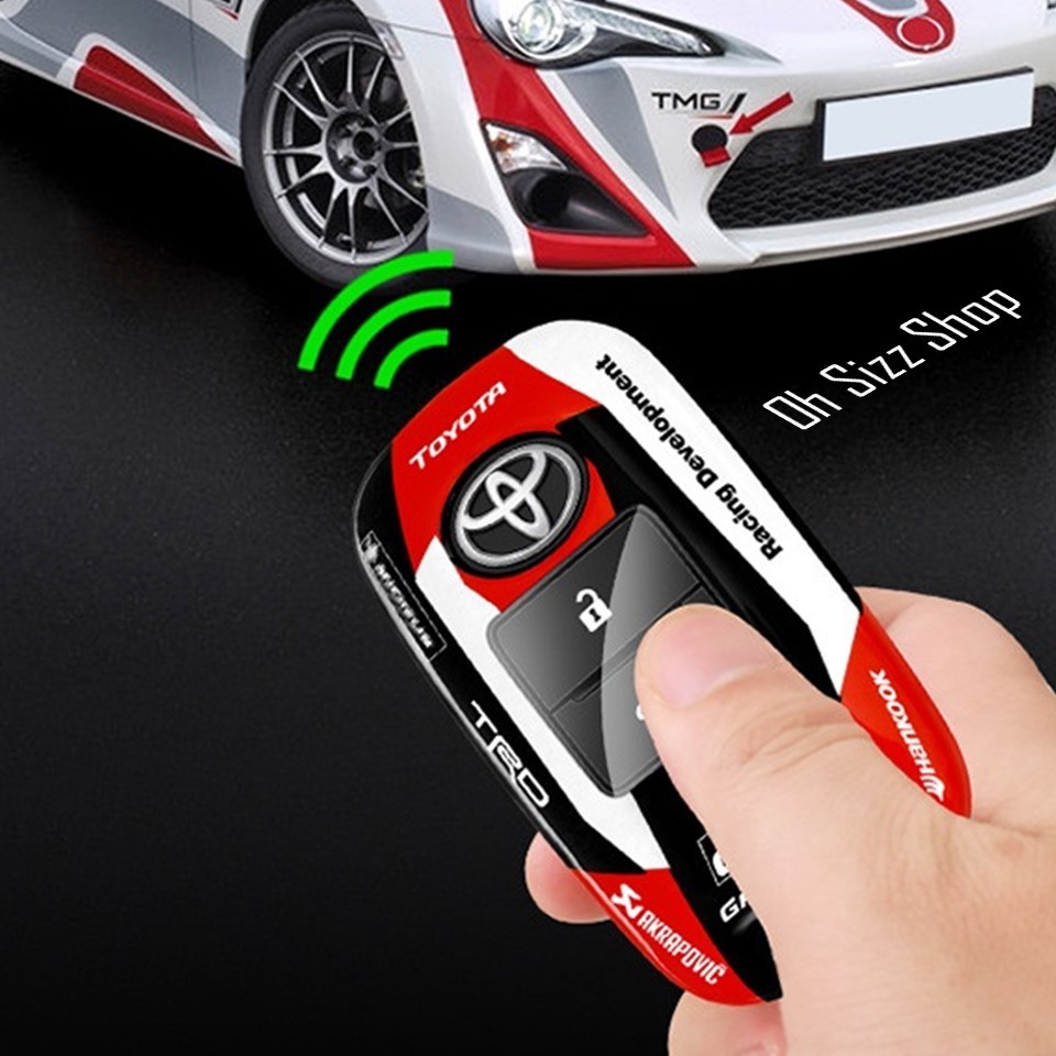 เคสรีโมทรถ Toyota Yaris Cross  Yaris ATIV   Veloz 2023  แบบลาย GR Sports  สามารถดึงกุญแจในรีโมทได้ ด้านหน้าปุ่มกดปกป้องก ราคา ถูกที่สุด ดีลบีเคเค แกลเลอรีภาพที่ 3