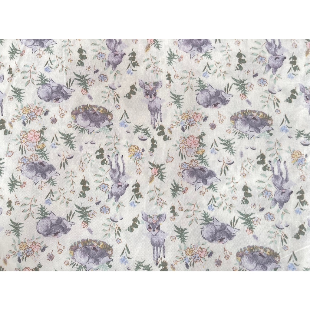 ผ้าคอตตอน 100% ทอทวิล ผ้าเมตร หน้ากว้าง1.6 เมตร ลายกระต่าย พร้อมส่ง