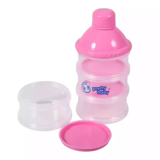 กระปุกแบ่งนมผง 4 ชั้น แบบพกพา BPA FREE สามารถนึ่งฆ่าเชื้อได้
