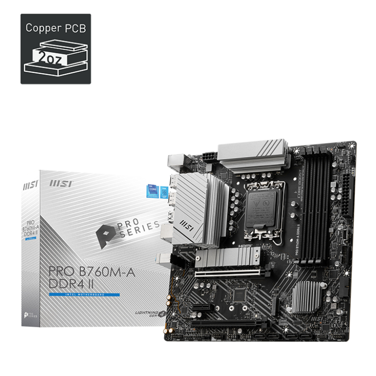 MAINBOARD (เมนบอร์ด) MSI PRO B760M-A DDR4 II