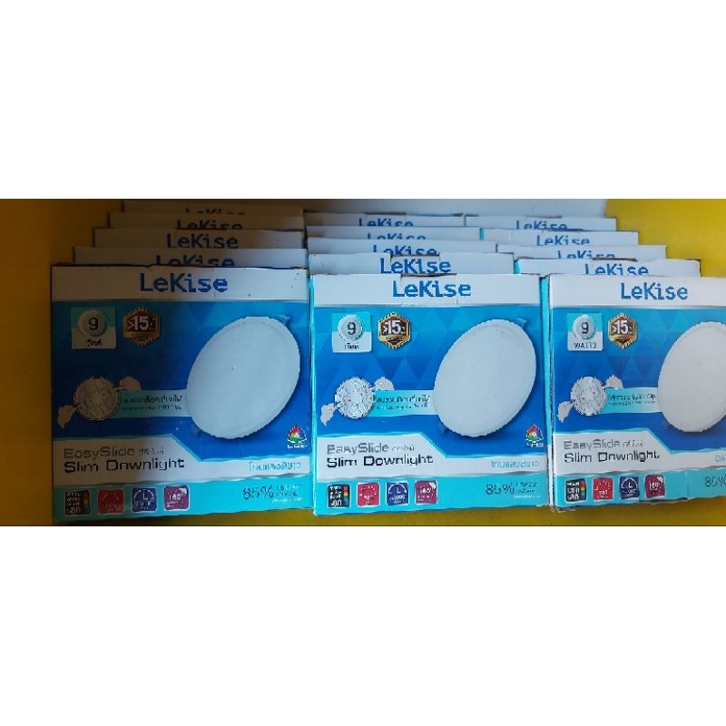 ดาวน์ไลท์ EasySlide SlimDownlight 9w Daylight Lekise